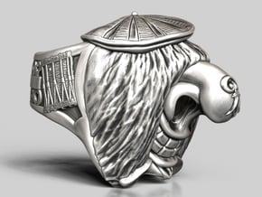 Famous Waggis Ring / 22mm in Antique Silver