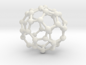 0709 Fullerene c44-81 c1     in White Natural Versatile Plastic