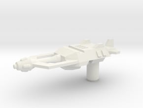 Skrapnel Gun in White Natural Versatile Plastic