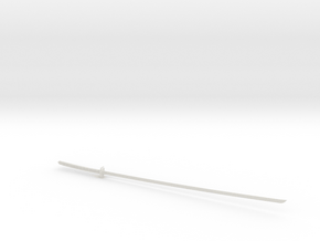1/3rd Scale Ichigos' Bankai Sword From Bleach in White Natural Versatile Plastic