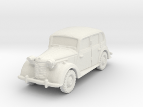 Austin 10 Staffcar 1/100 in White Natural Versatile Plastic