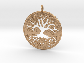 Celtic Knot Tree of life Pendant in Natural Bronze