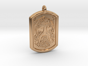 Thor  Knotwork Norse Pendant  in Polished Bronze