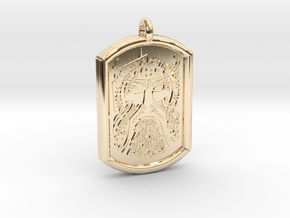 Thor  Knotwork Norse Pendant  in 14k Gold Plated Brass