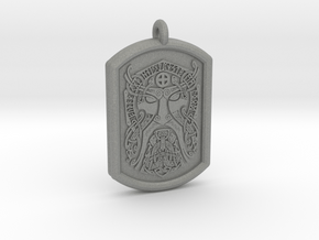 Thor  Knotwork Norse Pendant  in Gray PA12