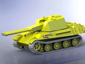 German Flakpanther w. twin 55mm 1/144 in White Natural Versatile Plastic