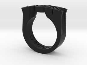PhiThetaKappa Ring Size 10.5 in Black Premium Versatile Plastic