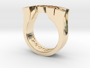 PhiThetaKappa Ring Size 10.5 in 14K Yellow Gold