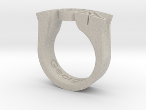 PhiThetaKappa Ring Size 10.5 in Natural Sandstone
