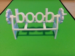 boob poop! in White Processed Versatile Plastic
