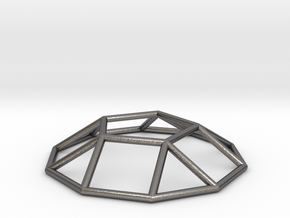 0731 J05 Pentagonal Cupola E (a=1cm) #1 in Polished Nickel Steel