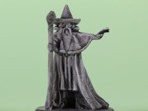 Wizard with pointy hat in Smooth Fine Detail Plastic
