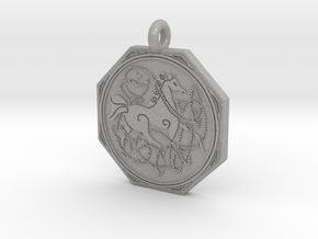 Celtic Horse  Octagonal Pendant in Aluminum