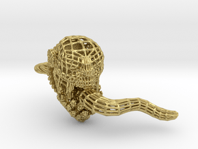 Dota2 Lifestealer Geometrical Skullring in Natural Brass