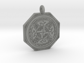 Celtic Cross Octogonal Pendant in Gray PA12