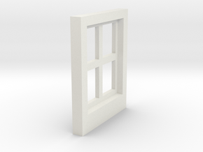 Cottage Windows - Gauge 1 / G-Scale in White Natural Versatile Plastic