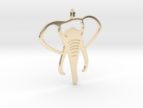 Elephant in 14k Gold Plated Brass