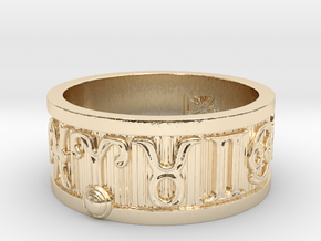 Zodiac Sign Ring Aries / 20.5mm in 14K Yellow Gold