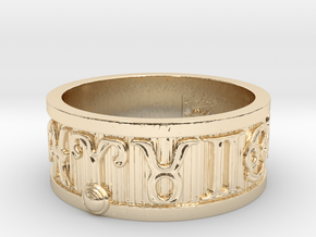 Zodiac Sign Ring Aries / 21.5mm in 14K Yellow Gold