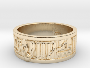 Zodiac Sign Ring Leo / 23mm in 14k Gold Plated Brass