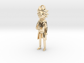 Rick Pendant in 14k Gold Plated Brass