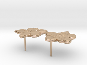F6 pair small in 14k Rose Gold Plated Brass