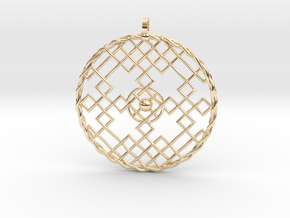 Ck Pendant 829 in 14k Gold Plated Brass