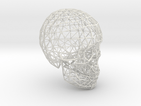 skull lattice model in White Natural Versatile Plastic