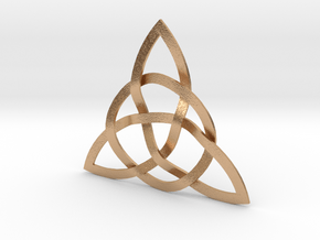 Trinity Knot in Natural Bronze (Interlocking Parts)