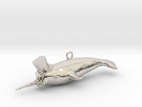 Narwhal Necklace in Platinum