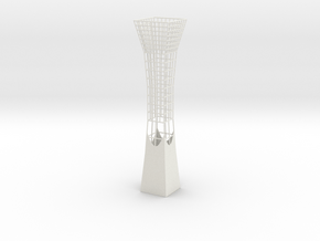 Vase 838FC in White Natural Versatile Plastic