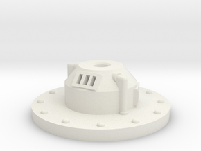 turret base for weapon set in White Natural Versatile Plastic