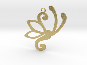Pendent in Natural Brass