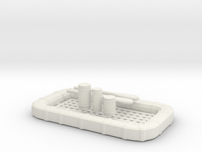1/48 USN 25 man Life Raft Square with Aid KIT Set in White Natural Versatile Plastic
