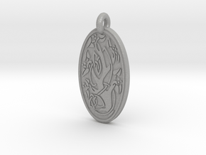Sacred Tree/Tree of Life - Oval Pendant in Aluminum