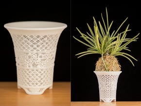 Neo Pot - Model 7 - Size 2.5 (3.3" OD) in White Natural Versatile Plastic
