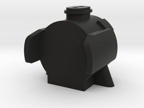 TWR A3 Double Chimney Smokebox in Black Natural Versatile Plastic