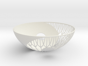 Yin Yang Bowl in White Natural Versatile Plastic