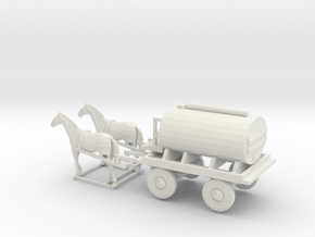1/120 German Field Bakkery horse drawn in White Natural Versatile Plastic