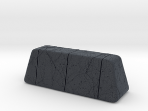 Cracked Concrete Barrier (15mm tall) in Black PA12
