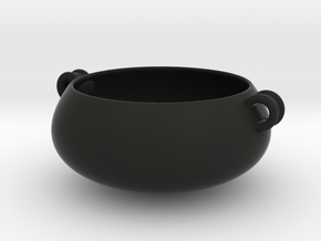STN Bowl (Downloadable) in Black Premium Versatile Plastic