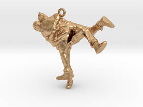 Swiss wrestling - 35mm high in Natural Bronze