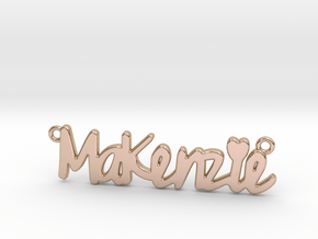 MaKenzie Necklace in 14k Rose Gold Plated Brass