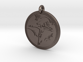 Canada Goose Animal Totem Pendant in Polished Bronzed-Silver Steel