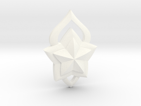 Lux Star Guardian Pin in White Processed Versatile Plastic