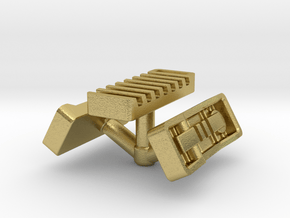 Korbanth Crossguard 2.0 - Emitter Inserts Style1 in Natural Brass