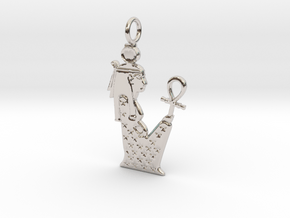 Nut / Nuit amulet in Rhodium Plated Brass