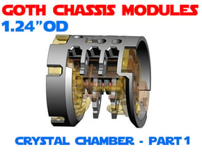 GCM124-CC-01-1 - Crystal Chamber Part1 - shell in White Natural Versatile Plastic