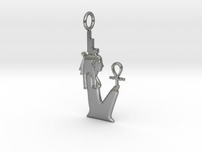 Aset / Isis amulet in Natural Silver