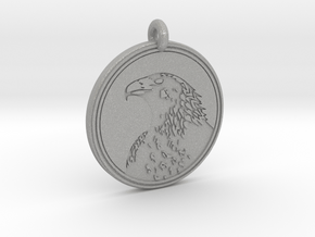 Golden Eagle Animal Totem Pendant in Aluminum